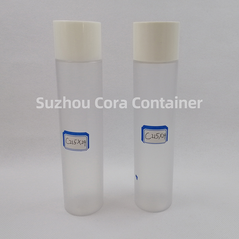 215ml Neck Size 24mm Pet Plastic Cosmetic Bottle with Screwing Cap